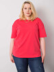 Korálové tričko z bavlny plus size XL - thumb (8)