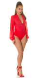 Sexy body mit Tiefem Ausschnitt red L - thumb (6)