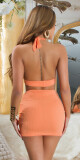 Sexy Koucla Highwaist Miniskirt ruched barva apricot velikost L - thumb (26)