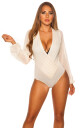 Sexy body mit Tiefem Ausschnitt champagne S - thumb (10)