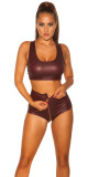 Sexy tepláky KouCla Wetlook se zipem BORDEAUX L - thumb (15)