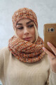 Dámský fleecový set 4 Seasons K263 camel+red UNI - thumb (0)