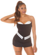 Sexy Skorts with folded waistband & stripe detail black M - thumb (10)