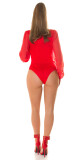 Sexy body mit Tiefem Ausschnitt red L - thumb (3)