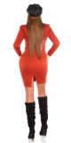 Sexy obchodní sukně Koucla s vysokým pasem ORANGE M - thumb (24)
