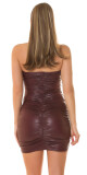 Sexy šaty Koucla Wetlook Neck-Minidress red Einheitsgroesse - thumb (15)