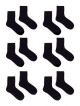 Ponožky Yoclub Plain Black 6-Pack SKA-0057C-3400-002 Black 35-38 - thumb (2)
