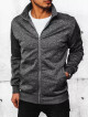 Dstreet pánská tmavě šedá mikina na zip BX5563 L - thumb (4)
