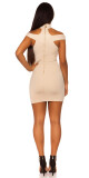 Sexy KouCla mini dress with Collar & Cut outs oldpink M - thumb (15)