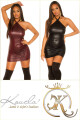 Sexy šaty KouCla WetLooK Holderneck-Dress BORDEAUX Einheitsgroesse - thumb (8)