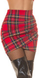 Sexy Koucla draped Highwaist Minisukně red S - thumb (11)