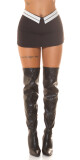 Sexy Skorts with folded waistband & stripe detail black M - thumb (21)