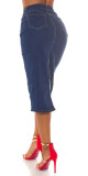 Sexy tmavá džínová midi sukně s vysokým pasem a rozparkem denimblue 38 - thumb (23)