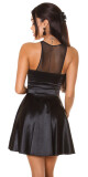 Sexy minišaty KouCla s průhledným dekoltem black XS - thumb (14)