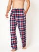 Pánské pyžamové kalhoty Key MHT 613 B24 M-2XL tmavě modrá - mřížka M - thumb (0)