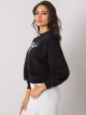 RUE PARIS Dámská černá mikina s kapucí L / XL - thumb (4)