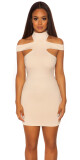 Sexy KouCla mini dress with Collar & Cut outs oldpink M - thumb (19)
