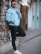 Pánská mikina s kapucí Sky Blue Dstreet BX4246z L - thumb (1)
