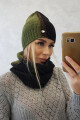Tříbarevný dámský set P103 černá+khaki UNI - thumb (3)