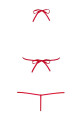 Dámské erotické body Luiza teddy red - OBSESSIVE červená S/M - thumb (1)