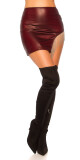 Sexy sukně Koulca WetLook s kovovými třásněmi BORDEAUX Einheitsgroesse - thumb (3)
