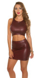 Sexy minisukně KouCla Wetlook darkred S - thumb (9)