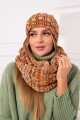 Dámský fleecový set 4 Seasons K263 camel+red UNI - thumb (2)
