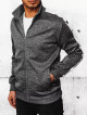 Dstreet pánská tmavě šedá mikina na zip BX5563 L - thumb (1)
