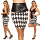 Sexy KouCla pencilskirt w.peplum a.diamonddesign barva blackwhite velikost 36 - thumb (10)