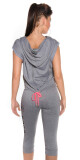 Trendy KouCla Dance chillhoodie + zip na zádech barva pink velikost S/M - thumb (8)