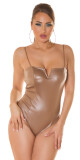 Sexy Koucla Wetlook Body barva CAPPUCCINO velikost Einheitsgroesse - thumb (8)