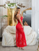 Sexy krajkové šaty s výstřihem Koucla / Cover-Up red L - thumb (12)