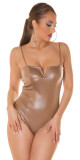 Sexy Koucla Wetlook Body barva CAPPUCCINO velikost Einheitsgroesse - thumb (11)