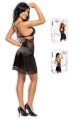 Erotická košilka Adelaide chemise black - BEAUTY NIGHT FASHION černá L/XL - thumb (5)
