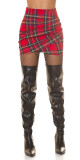 Sexy Koucla draped Highwaist Minisukně red S - thumb (23)
