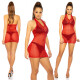 Sexy šaty Gogo-Net-Minidress black Einheitsgroesse - thumb (15)