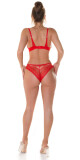 Sexy spodní prádlo 2Piece-Set / Krajková podprsenka + kalhotky black S - thumb (2)
