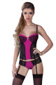Dámský korzet Kagami - LivCo CORSETTI FASHION černo-růžová L/XL - thumb (2)