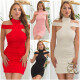 Sexy KouCla mini dress with Collar & Cut outs oldpink M - thumb (16)