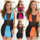Sexy klubové minišaty s průhlednou síťovinou turquoise Einheitsgroesse - thumb (6)