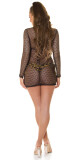Sexy síťované mini šaty Koucla / cover-up white M - thumb (3)