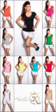 Sexy tričko KouCla se smyčkami backfree turquoise M/L - thumb (4)
