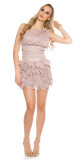 Sexy One-Arm cocktail dress CORAL 12 - thumb (9)