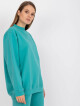Základní zaprášená zelená oversized mikina S/M - thumb (3)