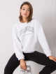 RUE PARIS Bílá mikina bez kapuce Velikost: L / XL - thumb (5)