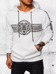 Pánská mikina s kapucí bílá Dstreet BX5573 XXL - thumb (3)