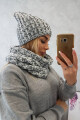Dámský fleecový set Merry K202 graphite+grey UNI - thumb (3)