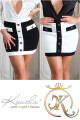 Sexy mini sukně Koucla s ozdobnými knoflíky white L - thumb (12)