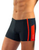 Pánské plavky boxerky 364 3XL-4XL  - Sesto Senso  šedo-oranžová 4XL - thumb (4)