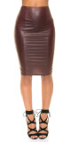 Sexy tužková sukně KouCla Wetlook se zipem BORDEAUX M - thumb (17)